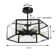 Rustic 6 - Light Dimmable Hexagon Pendant Light with Clear Acrylic Shade