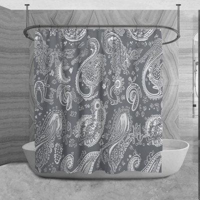 Rideau de douche à motif cachemire Laraib