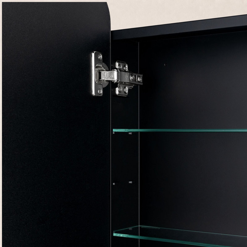 Armoire de salle de bain Castorina, Noir