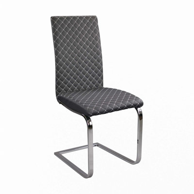 Faux Leather Side Chairs Set Of 2