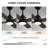 36.6'' Black Ceiling Fan With Remote Control And Light Kit
