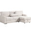 Canapé-lit modulaire beige avec rangement pratique et rangement à douille 3, Nuance-925400557