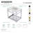 Kingston Brass Quadras 31-Inch Ceramic Console Sink with Steel Base and Shelf-49610551-49619309