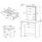 Harvey Vanity Set With Lift-Top Stool White