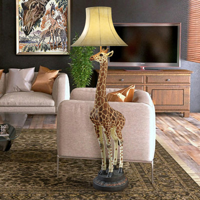 Heads Above Giraffe Sculptural Floor Lamp
