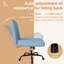 Fauteuil de coiffeuse moderne à structure croisée avec siège rembourré - Tabouret de maquillage-136535916