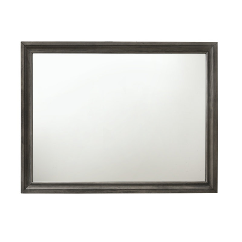 Miroir de coiffeuse à finition grise Naima
