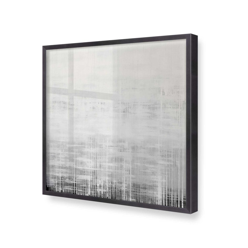 Whiteout Rhythm I, toile, Cadre photo simple en zinc vieilli, H 21,75 po x l 21,75 po