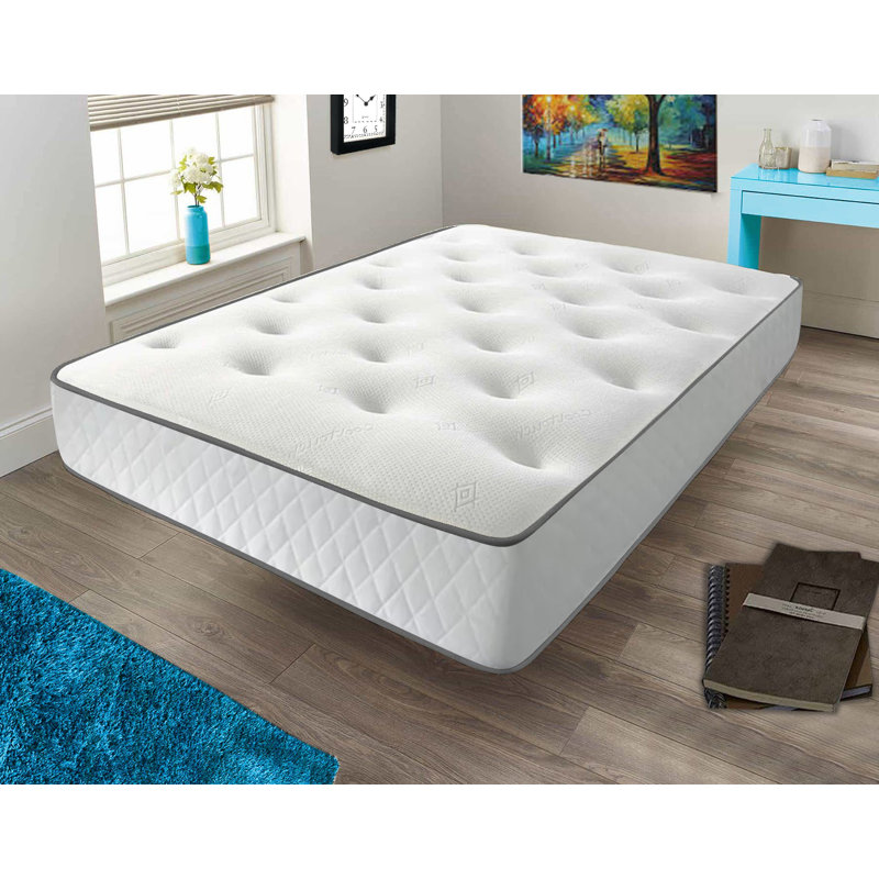 Aubriana Symple Stuff Open Coil Mattress, Double (4'6)