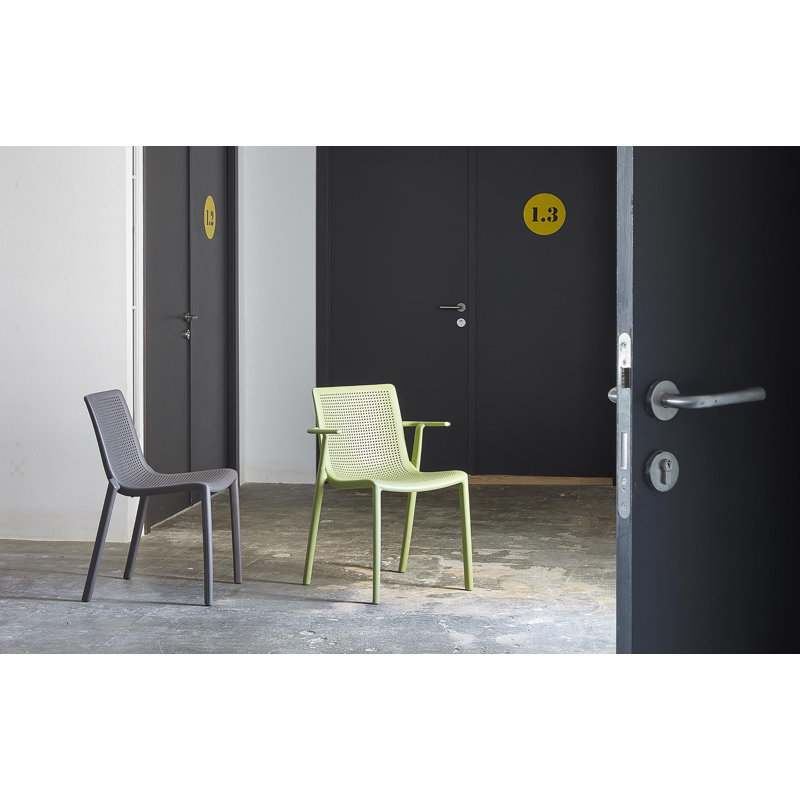 Netkat Outdoor Dining Side Chair, Sand