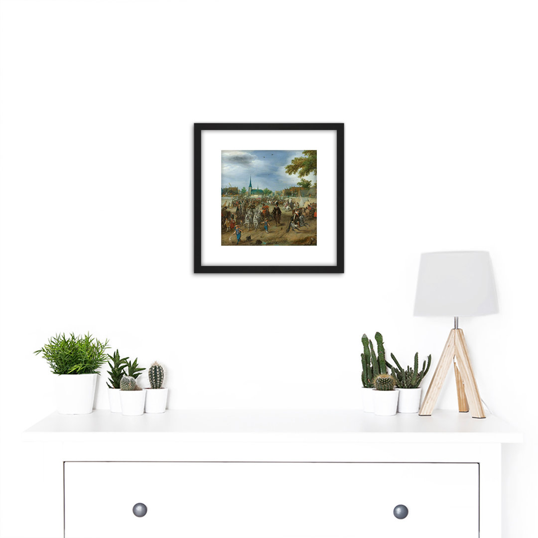 Venne Princes Maurice Valkenburg Horse Fair - Single Picture Frame Painting