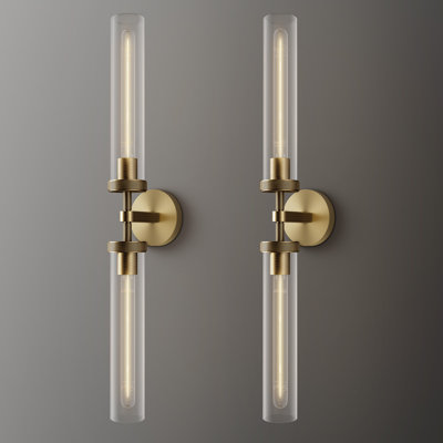 Twining 2 - Light Wallchiere Armed Sconce Gold Wall Sconces Mount Wall Lights(Including Bulbs)