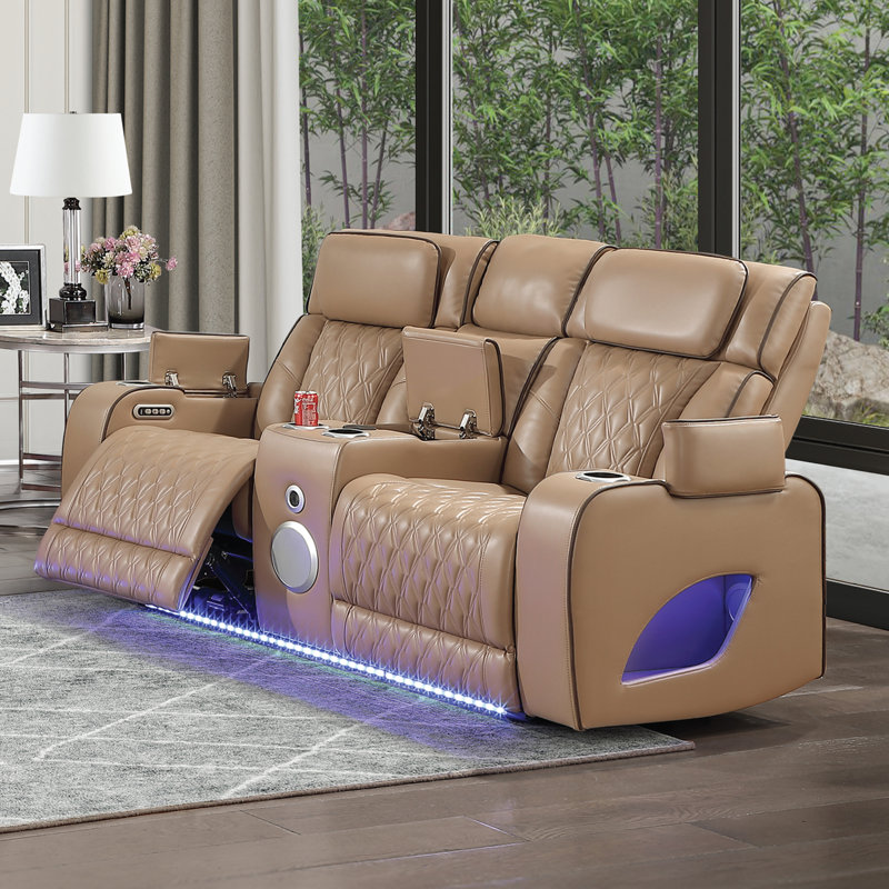 Nostrand Fortuner Loveseat Caramel, Caramel
