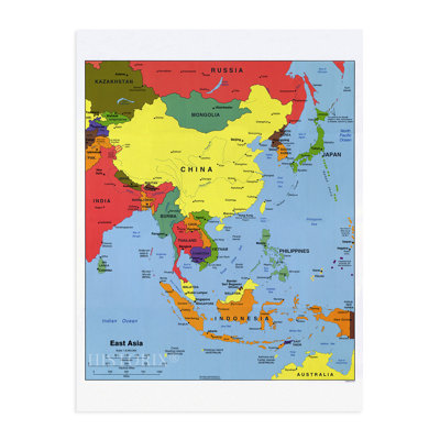 " 2004 East Asia Map "