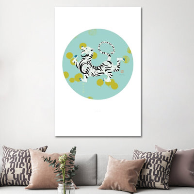 White Tiger Of The West 1 Piece Wall Art on Canvas