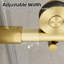 Porte de douche sans cadre, porte de douche en verre coulissante double l 56-60 po x H 74 po avec porte de douche en verre trempé épais épais de 5/16 po (8 mm), système de fermeture en douceur et revêtement anti-déflagrant Nano, or brossé-105009866