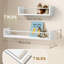 Solid Wood Wall Organizer with Chalkboard