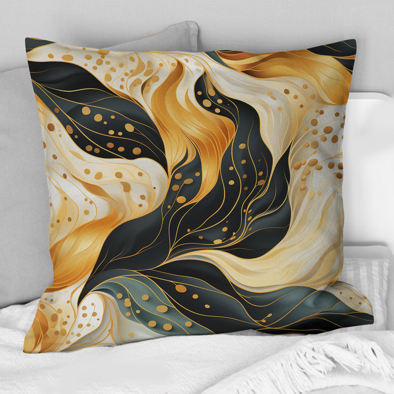Mystic Abstract Fusion - Coussin décoratif imprimé, H 18 po x l 18 po