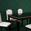 Ensemble de salle à manger six pièces pour la cuisine, comprenant une table rectangulaire, 4 chaises et 1 tabouret-57778606