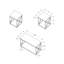 Ensemble de tables contemporaines 3 pièces avec tables basses, de bout et de côté pour un décor de salon moderne-1850757510