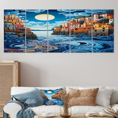 Roundtree - River Wall Art For Living Room 5 Piece
