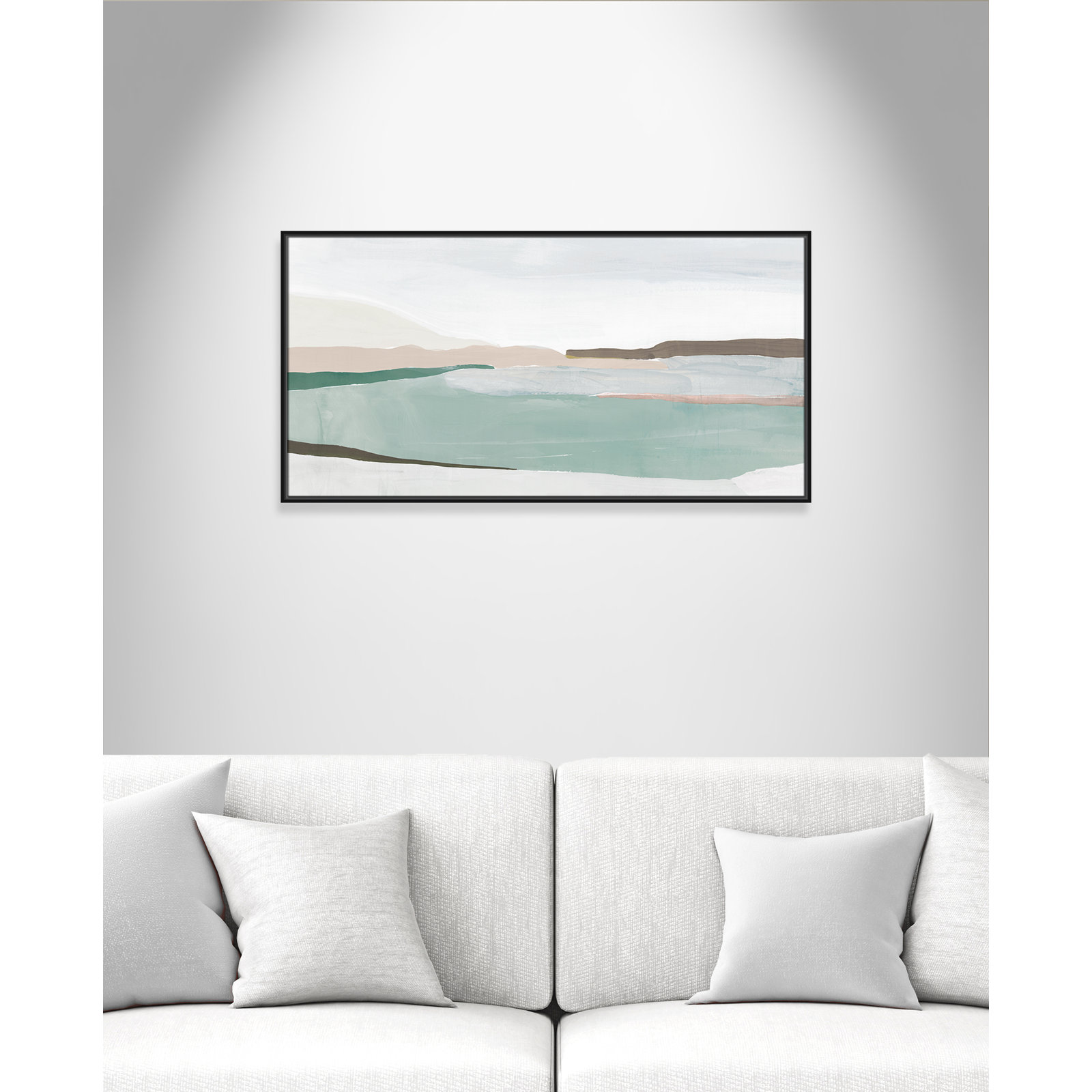 Kerala "Sole of the Land II" Print, 25.5" H x 49.5" W x 2" D, Black