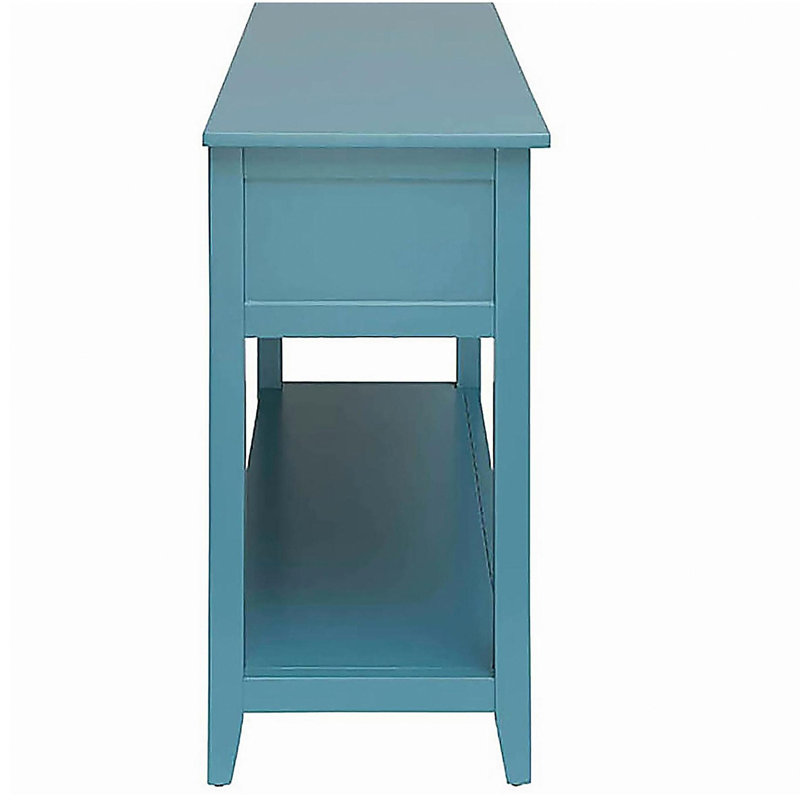Table basse à base bleu foncé