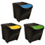 Polypropylène anthracite vidaXL empilable 19,8 gallons