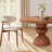 Breakfast Dining Table Solid Wood Warm Walnut 39"/43"/47"-424624399-424624397-424624396