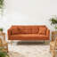 Canapé-lit futon pliable multifonctionnel de 70,1 pouces avec accoudoirs réglables, siège double en tissu de velours, convenant au salon, à l’appartement ou au bureau à domicile-1326279831
