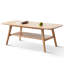 Table centrale Table basse 100% plateau en bois massif Table basse, tablette de rangement Bureau d'écriture naturel-129167344
