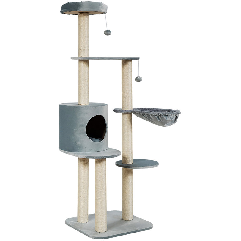 Arbre à chat 57 ", gris