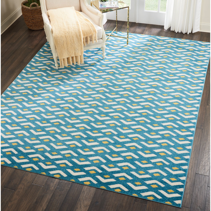 Tapis bleu Petrina, Rectangle 8 pi x 10 pi