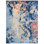 Hand Knotted Abstract Area Rug in Blue/Gold/Red/Gray