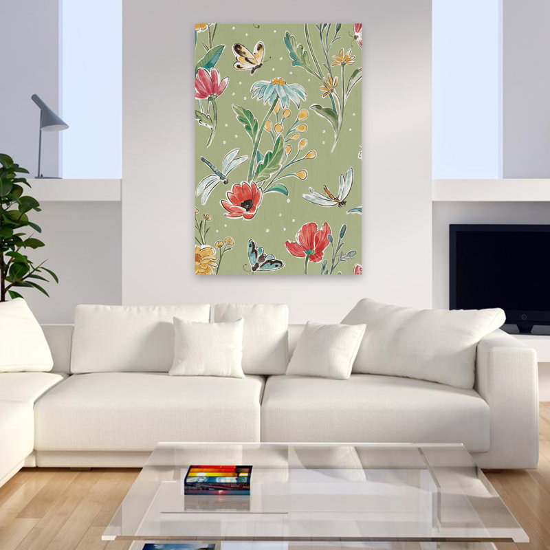 Motif bohème champêtre - Art bohémien bohémien bleu, H 48 po x l 32 po