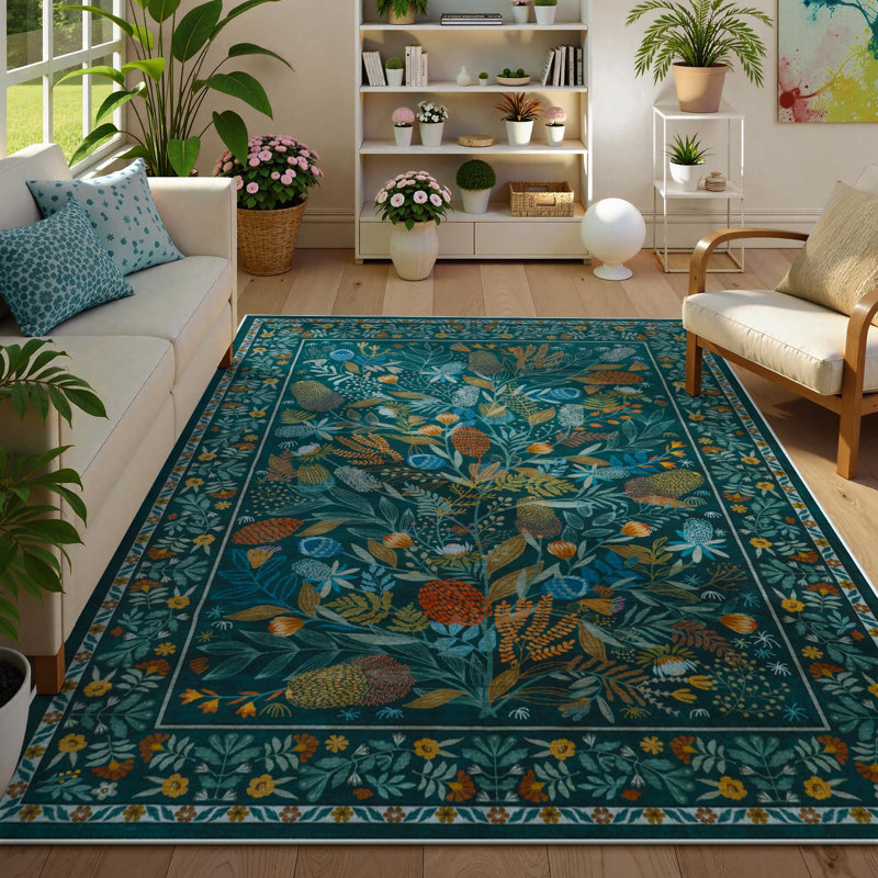 Tapis de salle à manger Kaldi, Rectangulaire 8 pi x 10 pi