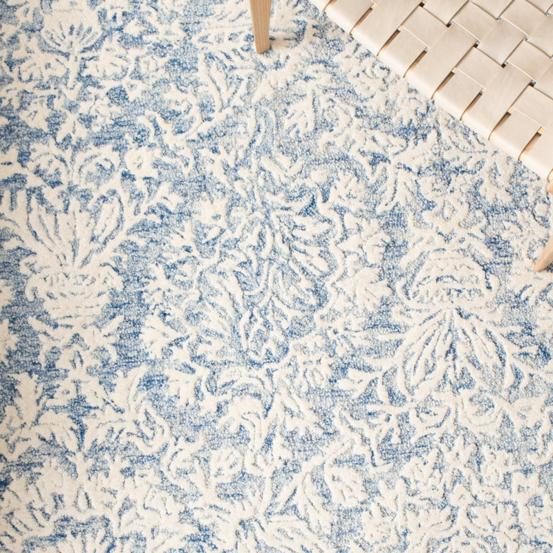 Ebtisaam Hand Tufted Wool And Cotton With Latex Oriental Rug, Rectangle 4' x 6'