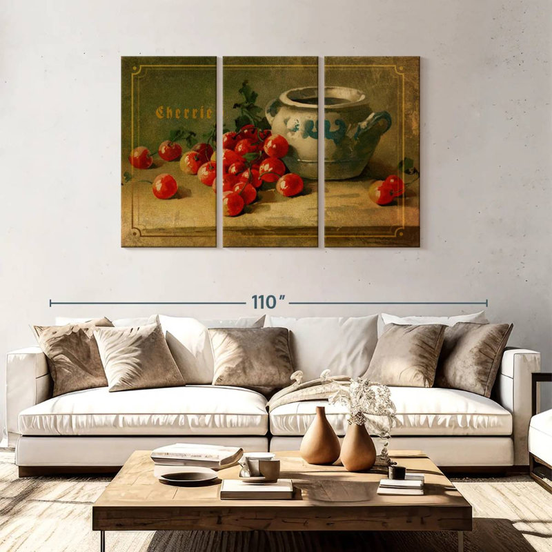 Yarlin Delicious Cherries, 48" H x 74" W