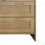 Buffet en rotin 4 tiroirs, noir-1743349363