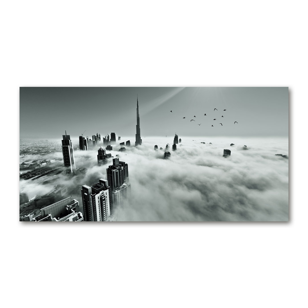 Nebel über Dubai - Kunstdrucke auf Leinwand - Wrapped Canvas