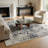 Rug Branch Huda 4' x 6' (3'11" x 5'7") Black/Grey Oriental Indoor Area Rug, Traditional, Low Pile, Stain-Resistant Carpet - Living Room, Bedroom, Dining Room, and Kitchen-2116565347