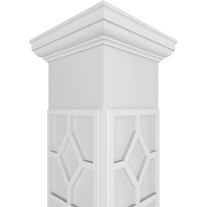 Colonne carrée classique non-effilée Craftsman, H 120 po x l 9 5/8 po x P 9 5/8 po