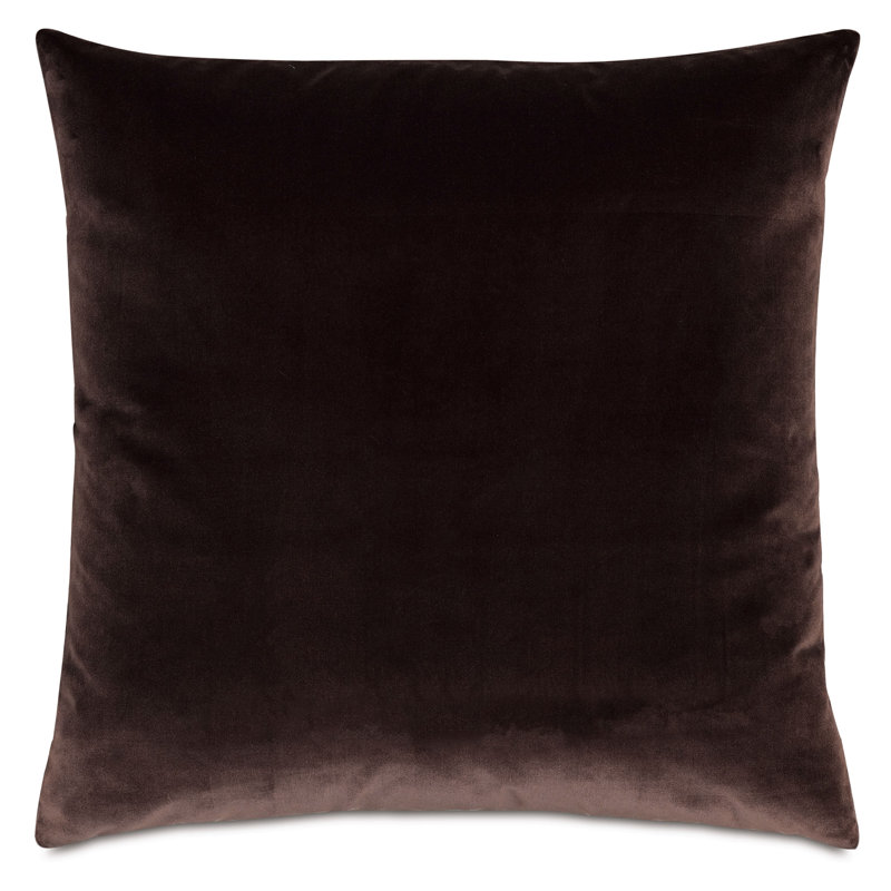 Coussin décoratif en écorce Brahms Alpaca, Carré 24 po, Brun
