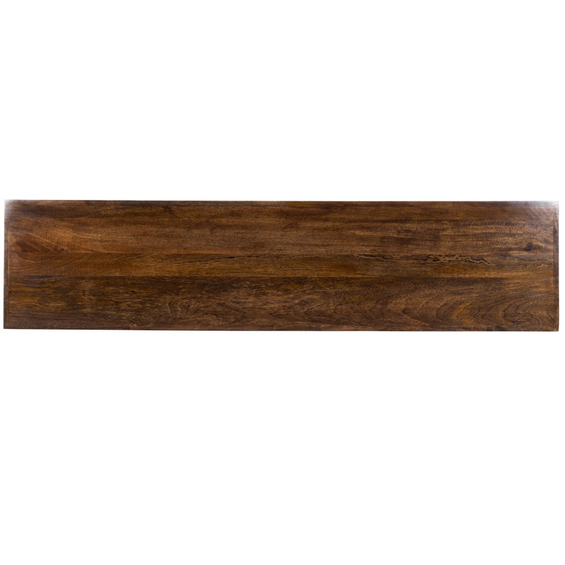 Stowe Rustic Console Table, Dark Brown