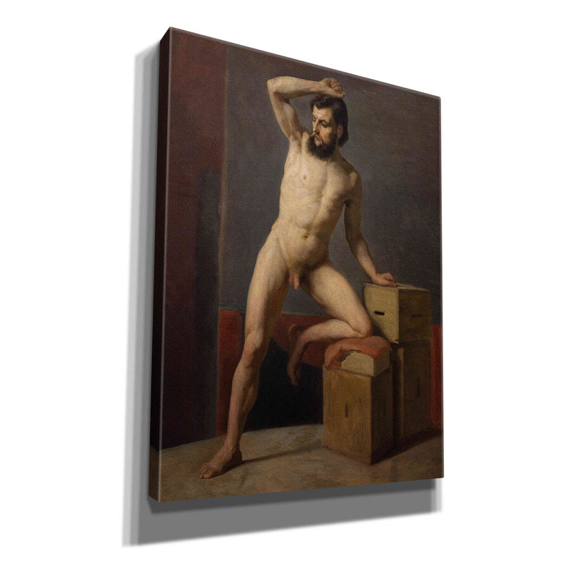 «Masculin sur toile» par MASTERS, H 16 po x l 12 po x P 0,75 po