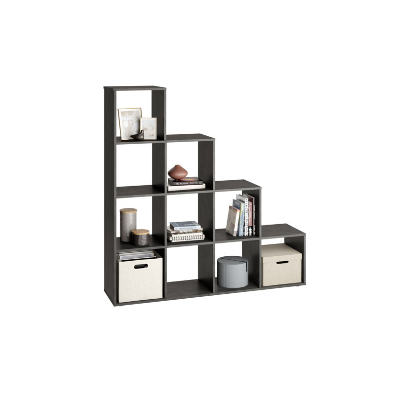 Kuuno 143.5cm H x 138.5cm W Step Bookcase