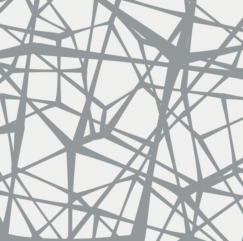 Web Geometric Fabric Peel & Stick Matte Wallpaper Roll by Jamie Graney, Gray/Light Gray