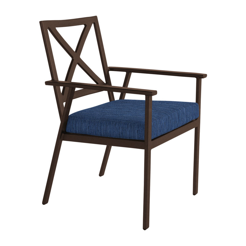 Marin Outdoor Dining Armchair, Copper Creek, Harris Stone