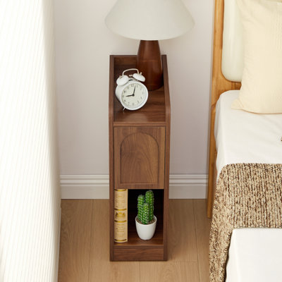 Narrow End Table Storage
