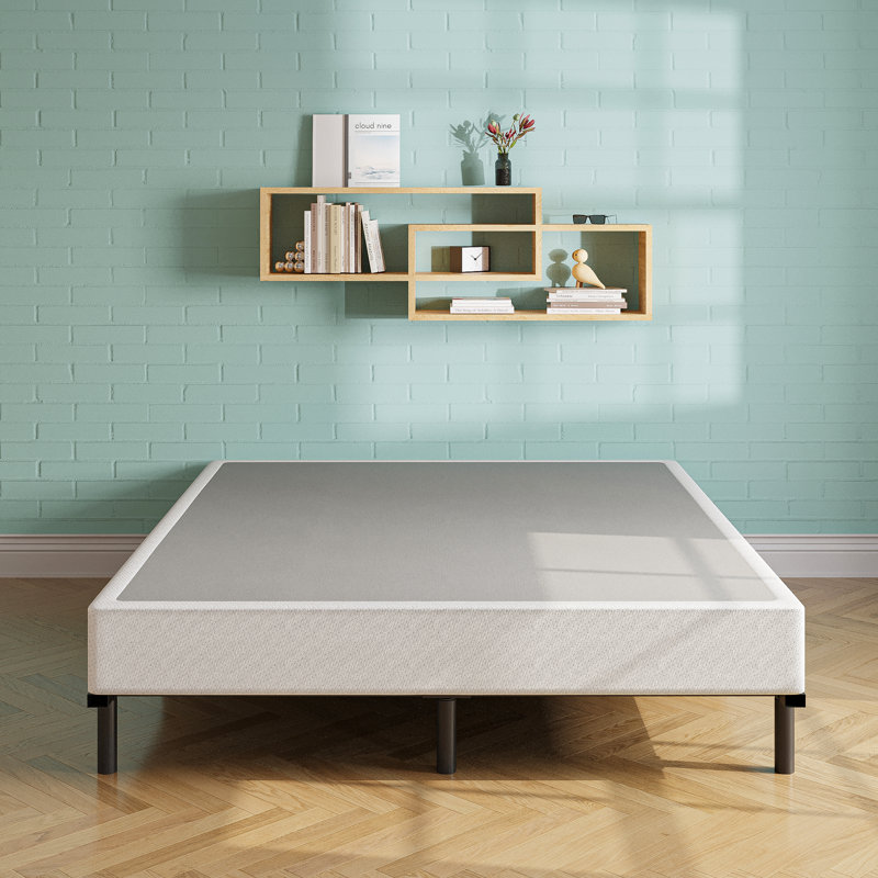 Cadre de lit en métal robuste de 7 pouces pour sommier tapissier et matelas, support en acier renforcé, Double